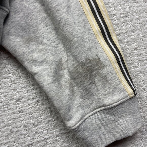 TNA Aritzia Cropped Hoodie Womens Size M White Icon Striped Sleeves Cozy Read - Picture 4 of 16